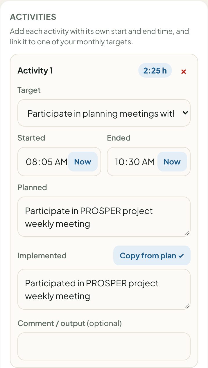 One activity